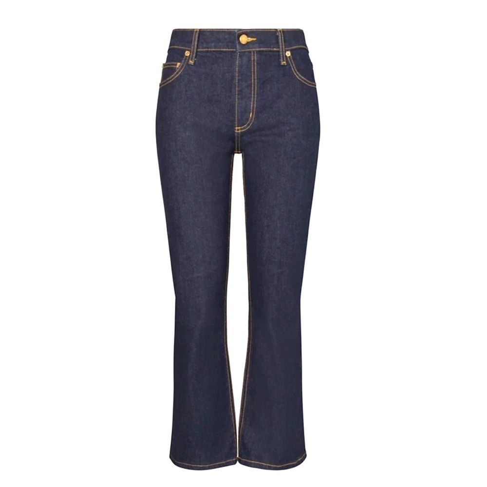 TORY BURCH Bootcut Jeans, Dark Wash